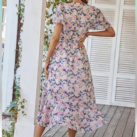 Pretty Garden Women Floral Boho Dress, Size Large - Picture 4 of 5